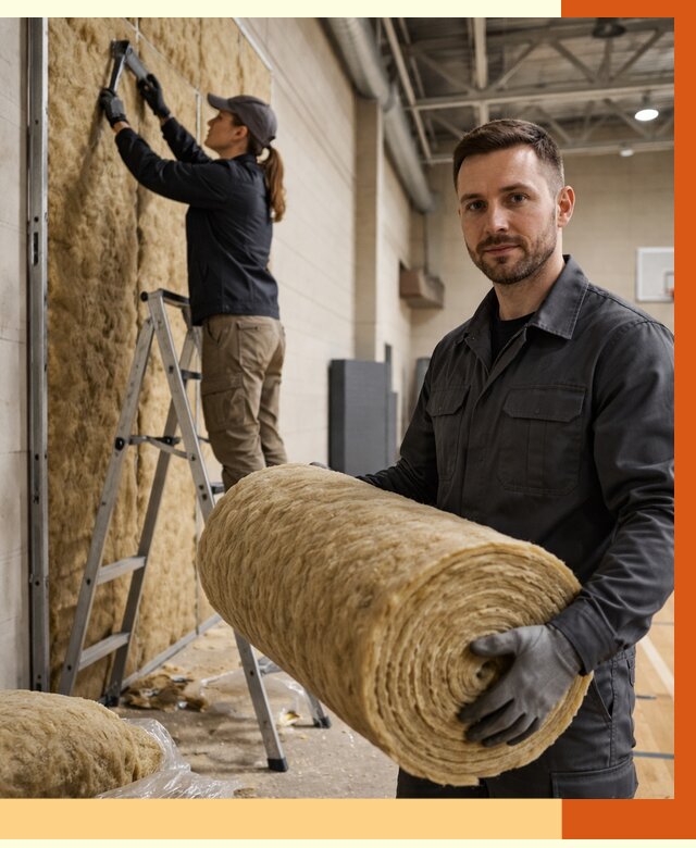 Утепление спортзала в Черняховске от 7860 руб/м2 — комплексное утепление под ключ | ТепломастерЧрх